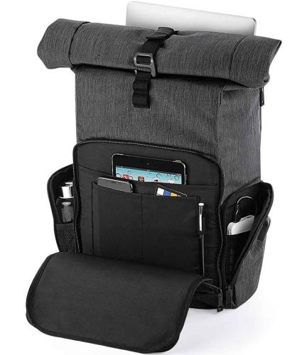 Quadra Q-Tech Charge Roll-Top Backpack - GRA - ONE